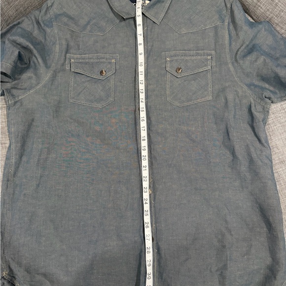 The North Face Men's Vintage Blue Casual Shirt - Picture 6 of 9